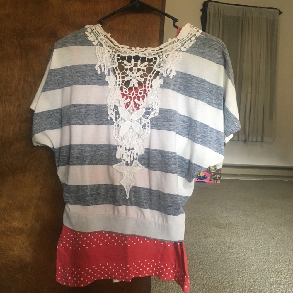 Maurice’s half time tie top with tank top.
